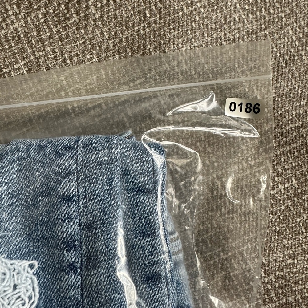 Judy Blue Jeans Womens 9/29 Blue Skinny Blue White Plaid Patch Distressed Denim - Picture 12 of 12